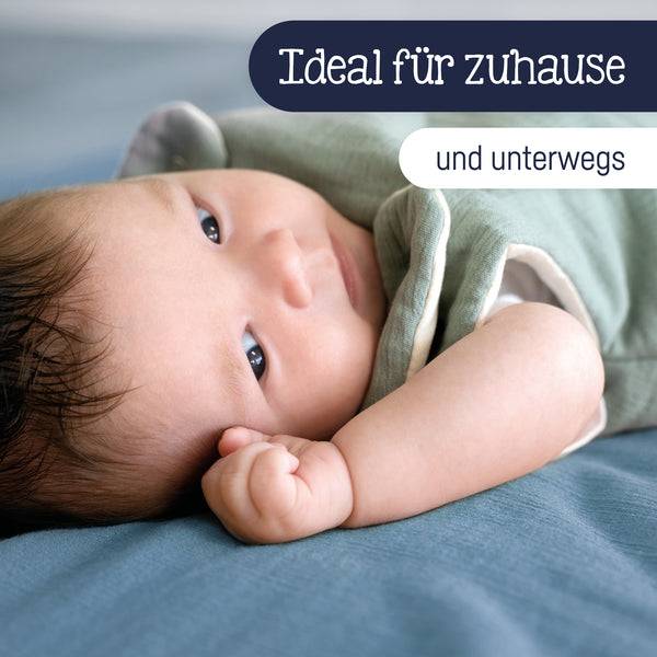 Julius Zöllner Kuscheldecke aus Baumwollmusselin, Blau Black Friday Preise