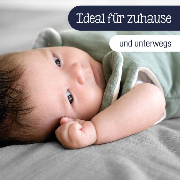 Julius Zöllner Kuscheldecke aus Baumwollmusselin, Grau zollfrei