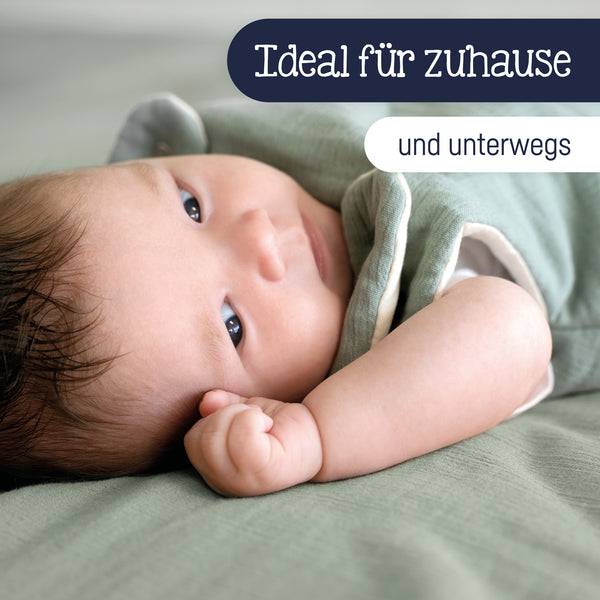 Julius Zöllner Kuscheldecke aus Baumwollmusselin, Grün 50% Rabatt für begrenzte Zeit