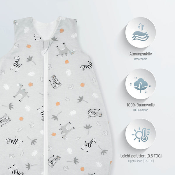Julius Zöllner Jersey Sommerschlafsack - Savanne Grau Outlet