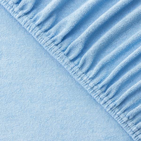 Julius Zöllner Fottee Spannbettlaken für Babymatratzen 60x120 bis 70x140cm, Hellblau Günstig kaufen