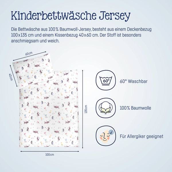 Julius Zöllner Jersey Bettwäsche Crazy Animals Tiefpreis