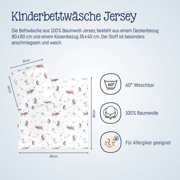 Julius Zöllner Jersey Bettwäsche Crazy Animals Tiefpreis