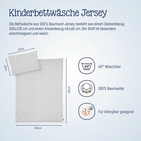 Julius Zöllner Jersey Bettwäsche Tiny Squares Grey Bis zu 60% Rabatt