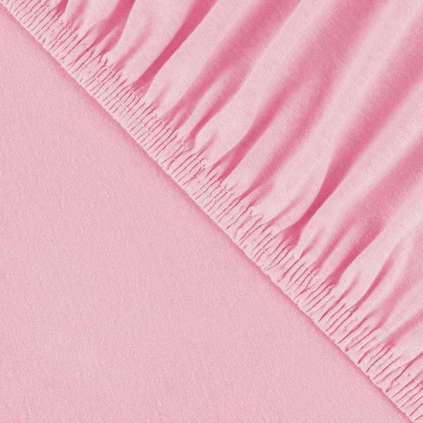 Julius Zöllner Jersey Spannbettlaken für Wiegen & Stubenwagenmatratzen 90x 40 cm, rosa Cyber Monday