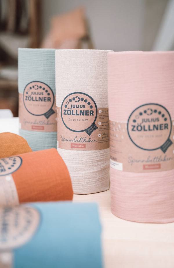 Julius Zöllner Musselin Spannbettlaken, Sand Super Sparpreis