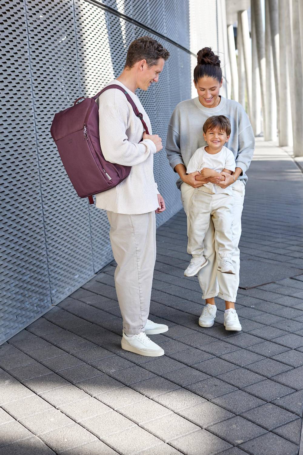 Lässig Wickelrucksack - Slender Up Backpack, Tiefrot Osterangebot