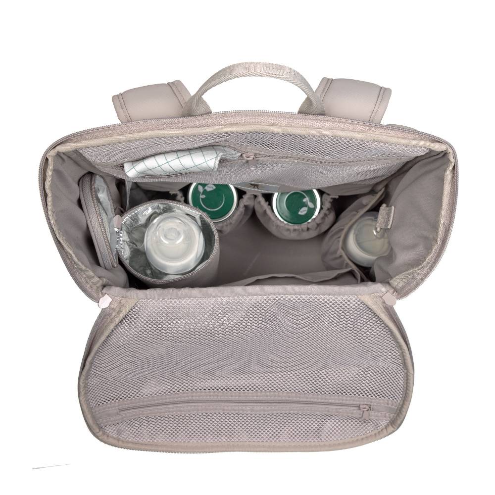Lässig Wickelrucksack - Slender Up Backpack, Taupe Muttertagsangebot