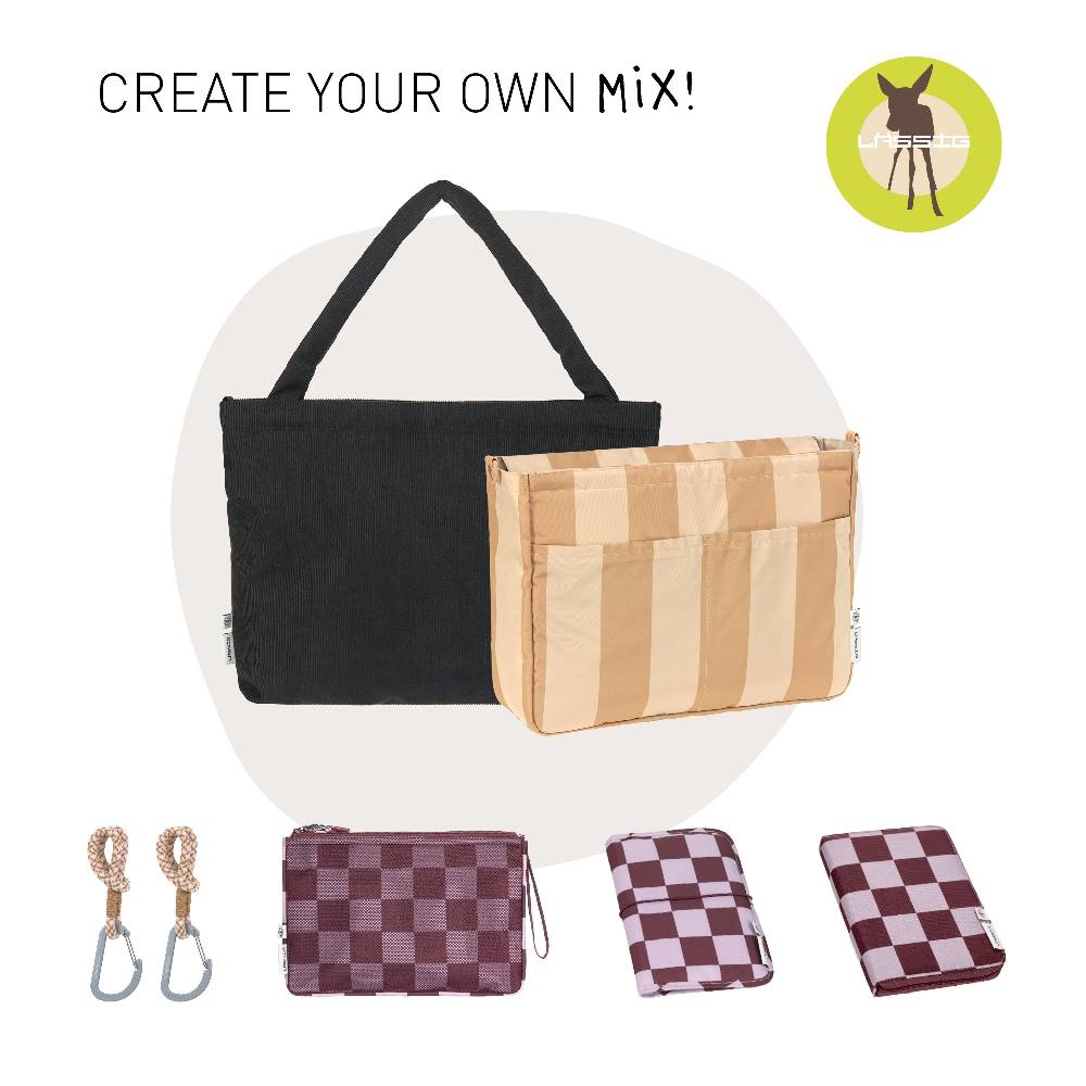 Lässig Shopper MIX - Cord, Schwarz Online Outlet