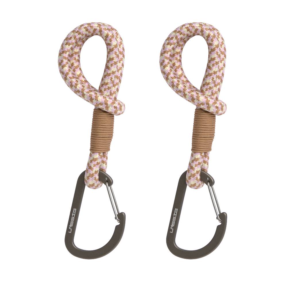 Lässig Kinderwagenhaken 2er Set - Karabiner, Beige Vanille Neuheiten