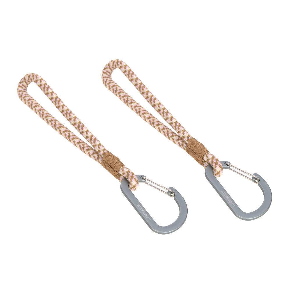 Lässig Kinderwagenhaken 2er Set - Karabiner, Beige Vanille Neuheiten