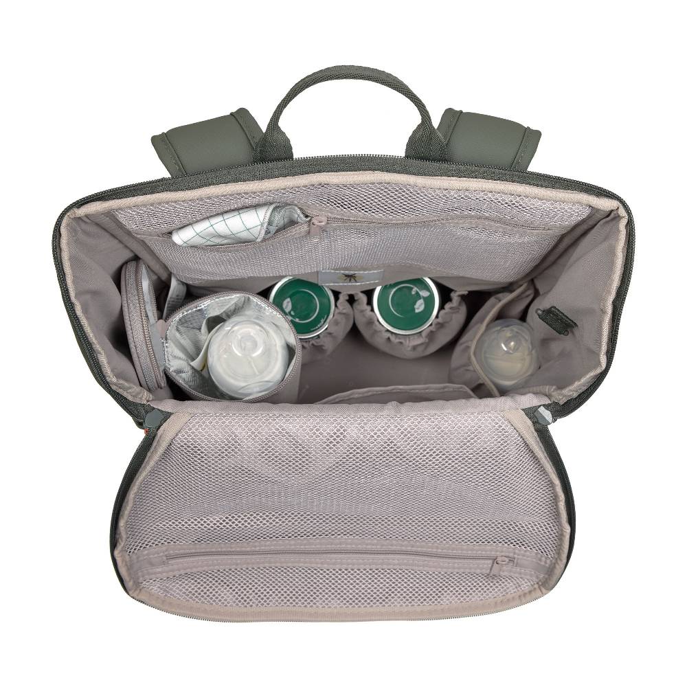 Lässig Wickelrucksack - Slender Up Backpack, Oliv Saisonale Angebote