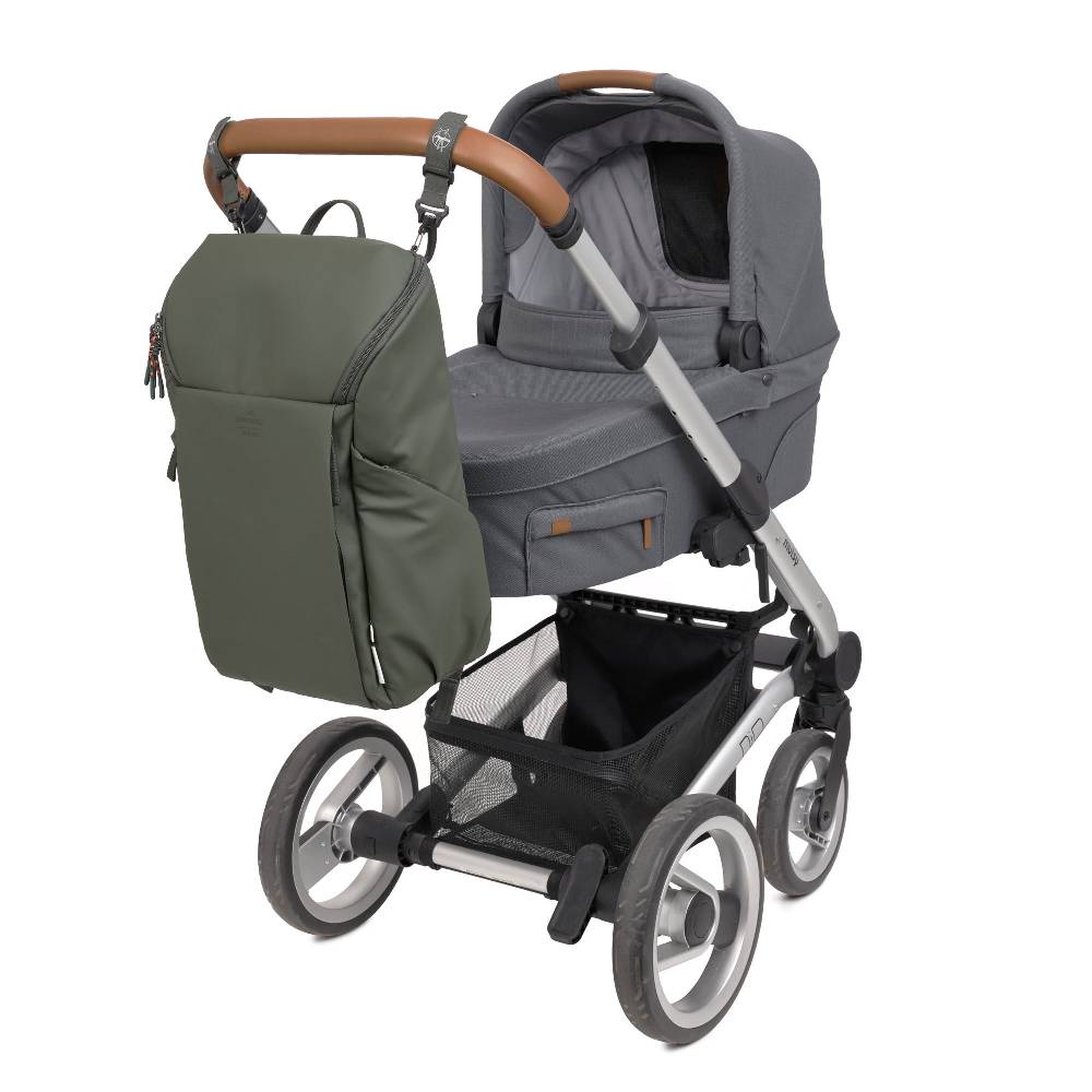 Lässig Wickelrucksack - Slender Up Backpack, Oliv Saisonale Angebote