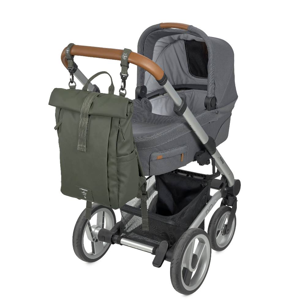 Lässig Wickelrucksack - Rolltop Up Backpack, Oliv Tägliche Deals
