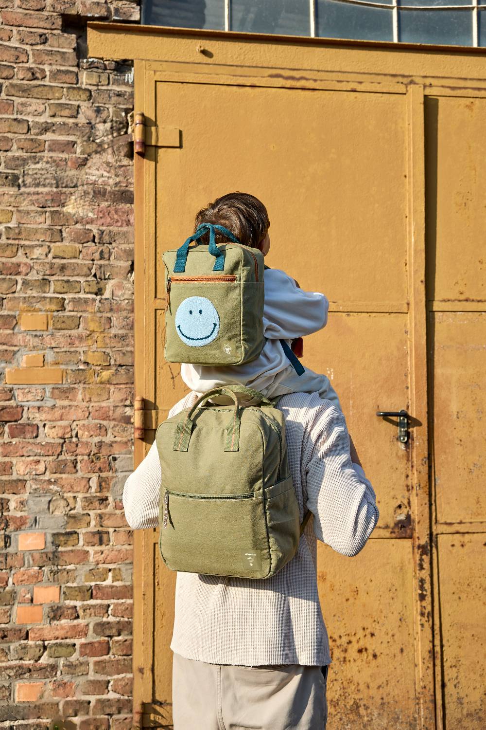 Lässig Wickelrucksack Square Little One & Me - Big, Oliv Riesige Ersparnisse