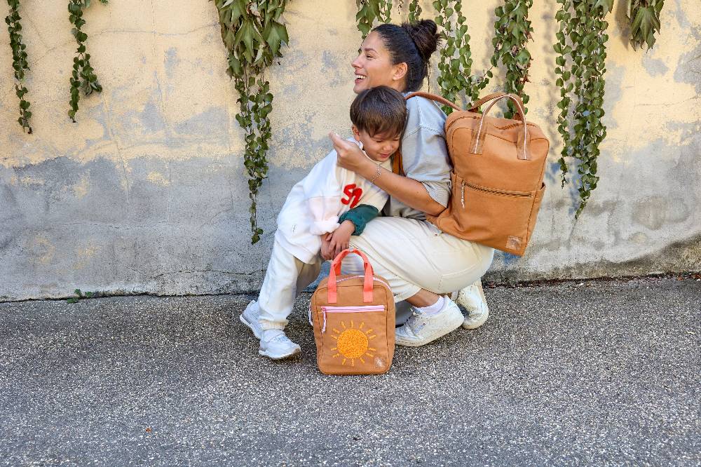 Lässig Wickelrucksack Square Little One & Me - Big, Karamell VIP-Rabatte