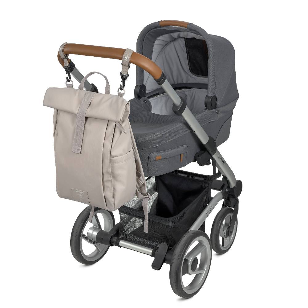 Lässig Wickelrucksack - Rolltop Up Backpack, Taupe (Limited Edition) Super Sparpreis
