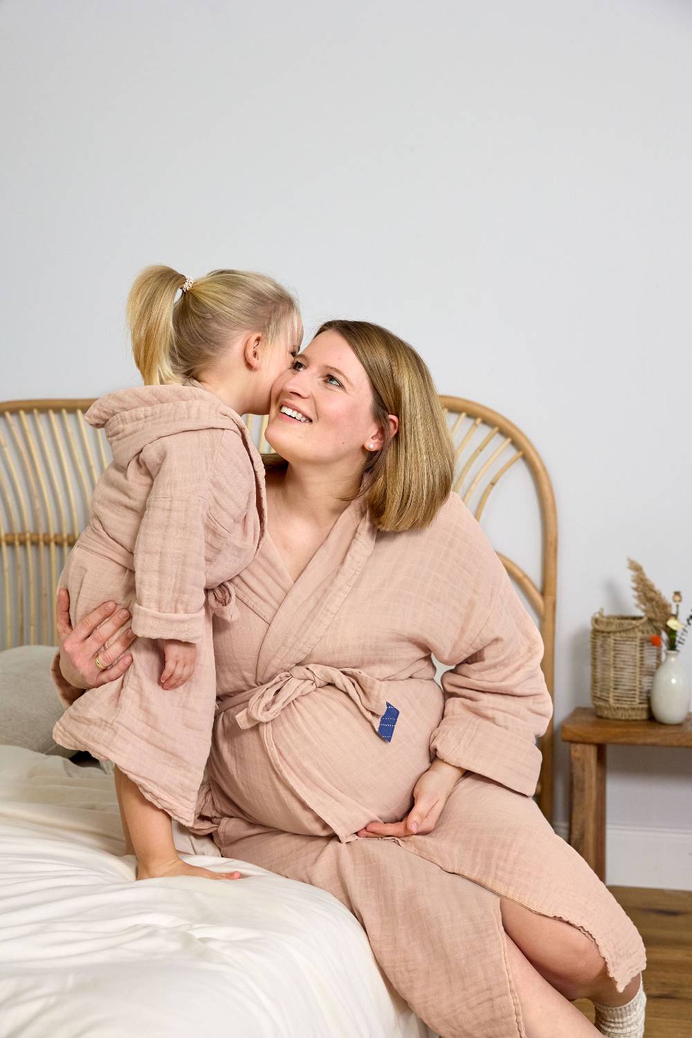 Lässig Bademantel Kinder (Little One & Me) - Baumwolle, Rosa Letzte 3 Tage
