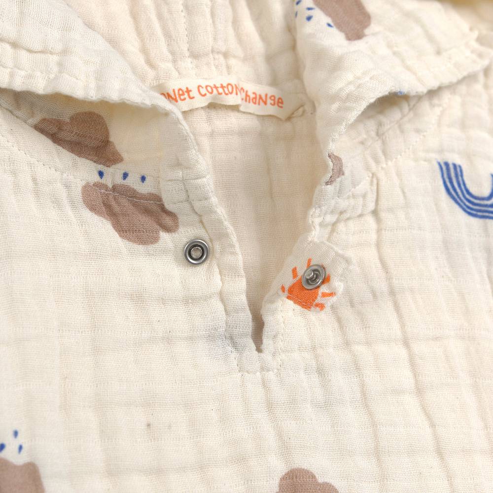 Lässig Badeponcho Kinder - Nature, Beige Letzter Tag