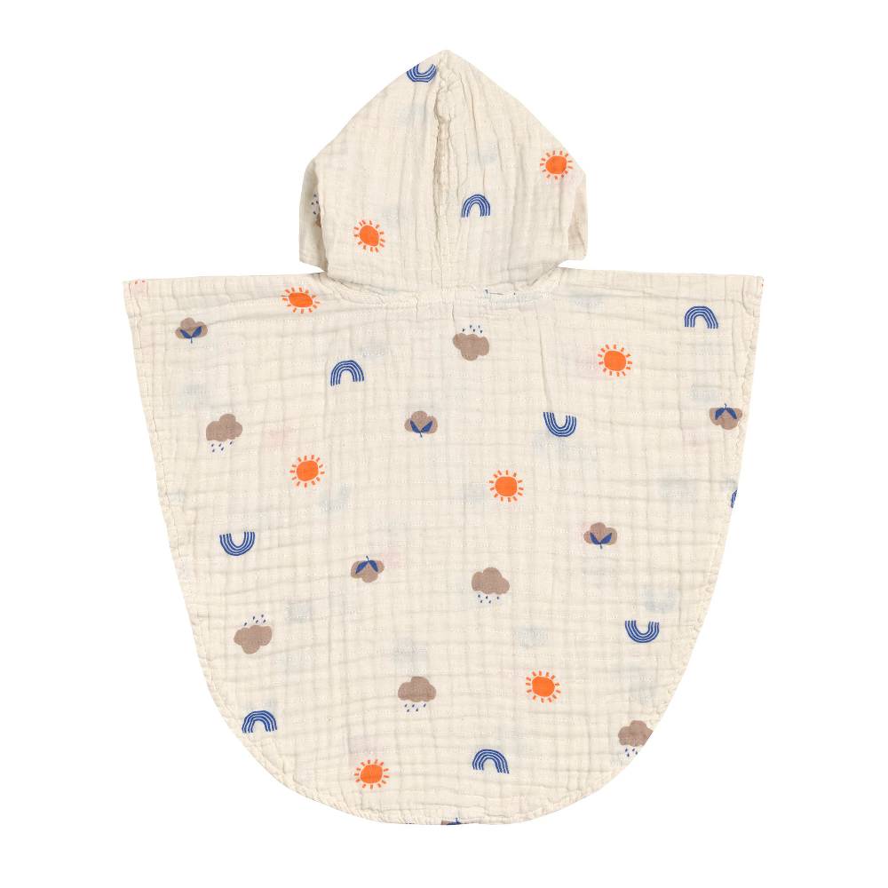 Lässig Badeponcho Kinder - Nature, Beige Letzter Tag