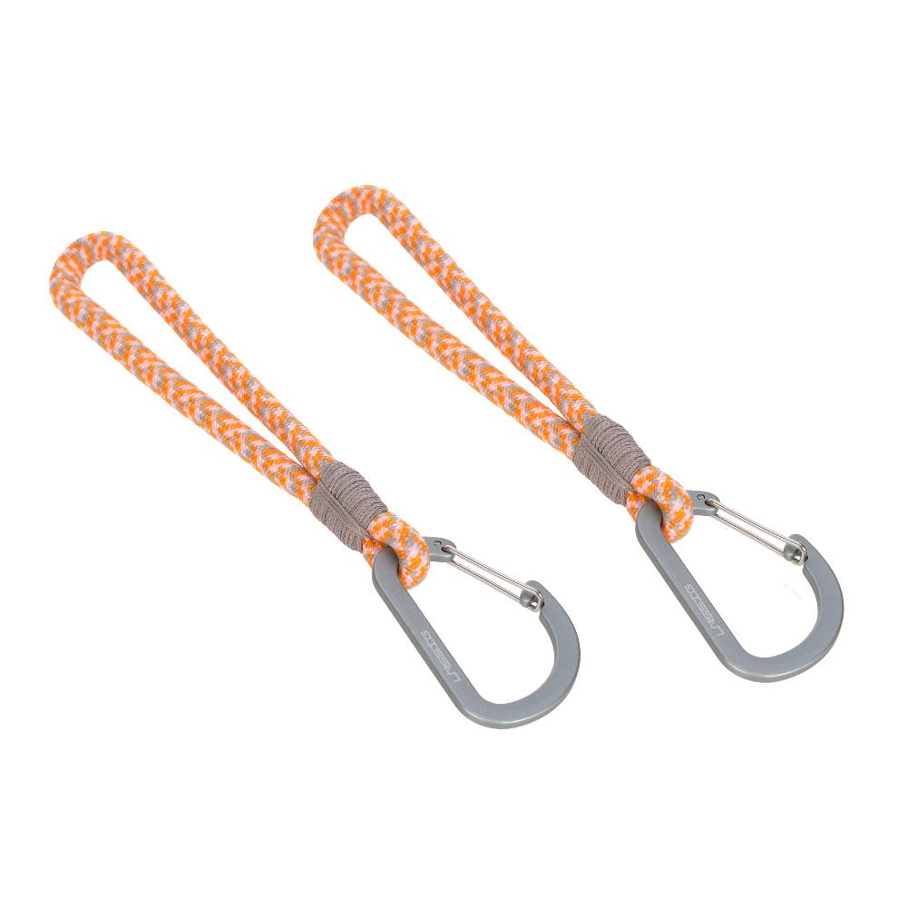 Lässig Kinderwagenhaken 2er Set - Karabiner, Beige Orange Zeitbegrenzte Promotion