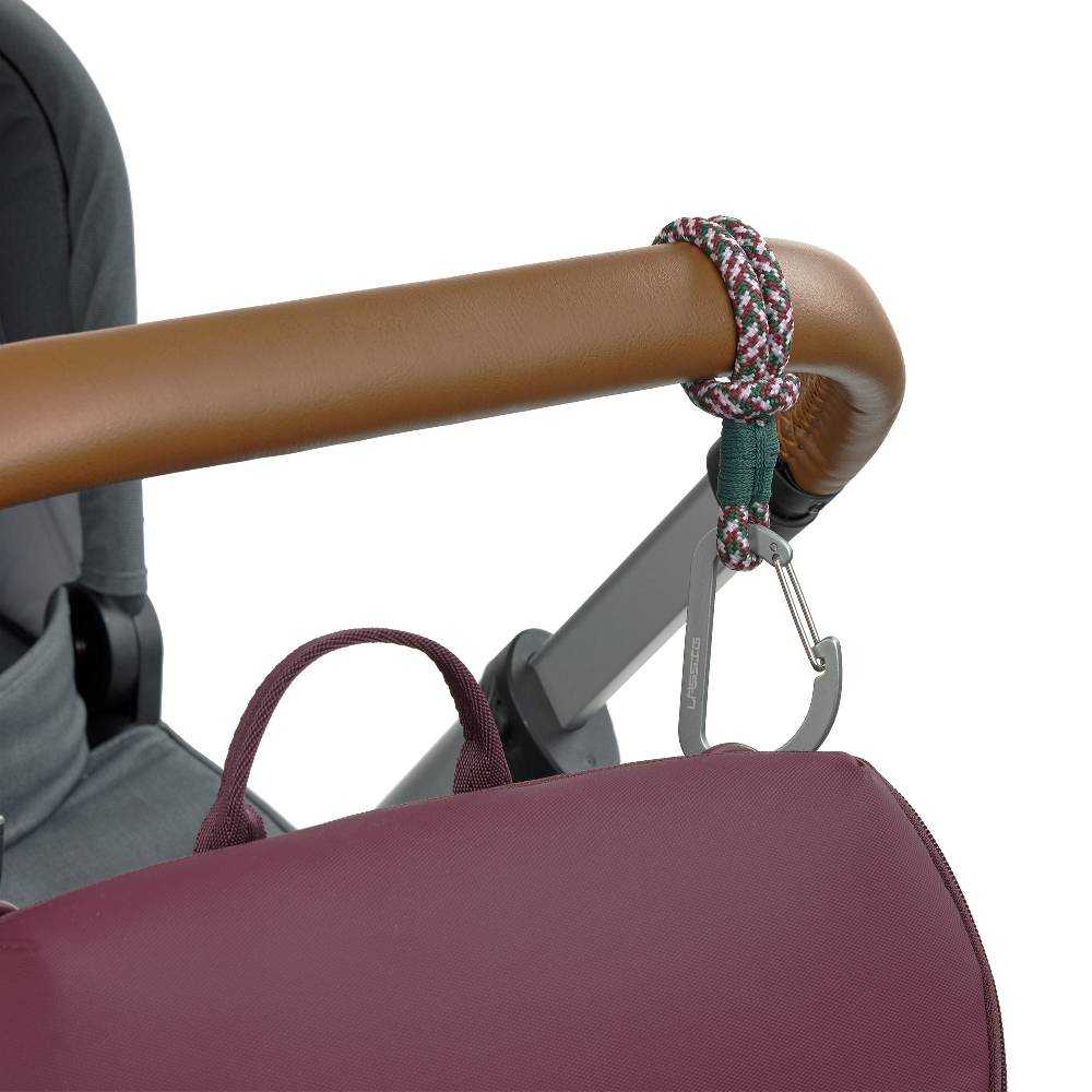 Lässig Kinderwagenhaken 2er Set - Karabiner, Grün Lila Bis zu 65% Rabatt