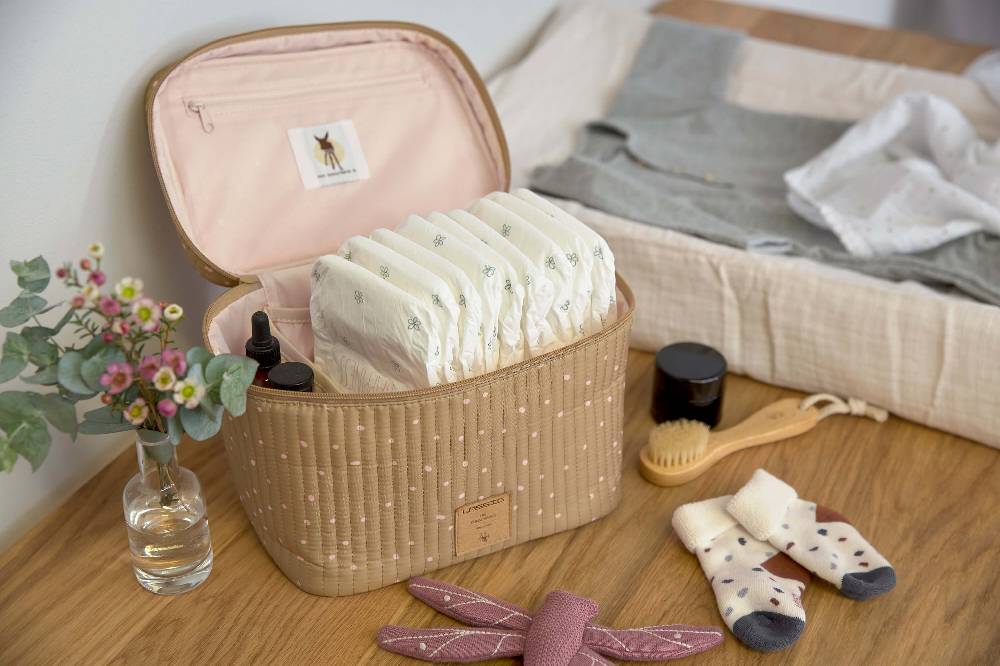 Lässig Wickeltisch Organizer - Nursery Caddy To Go, Dots Curry Speichern exportieren