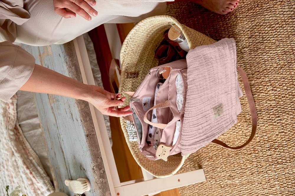 Lässig Wickeltasche - Multitalent Organizer Soft Stripes Rose, Rosa Black Friday Preise