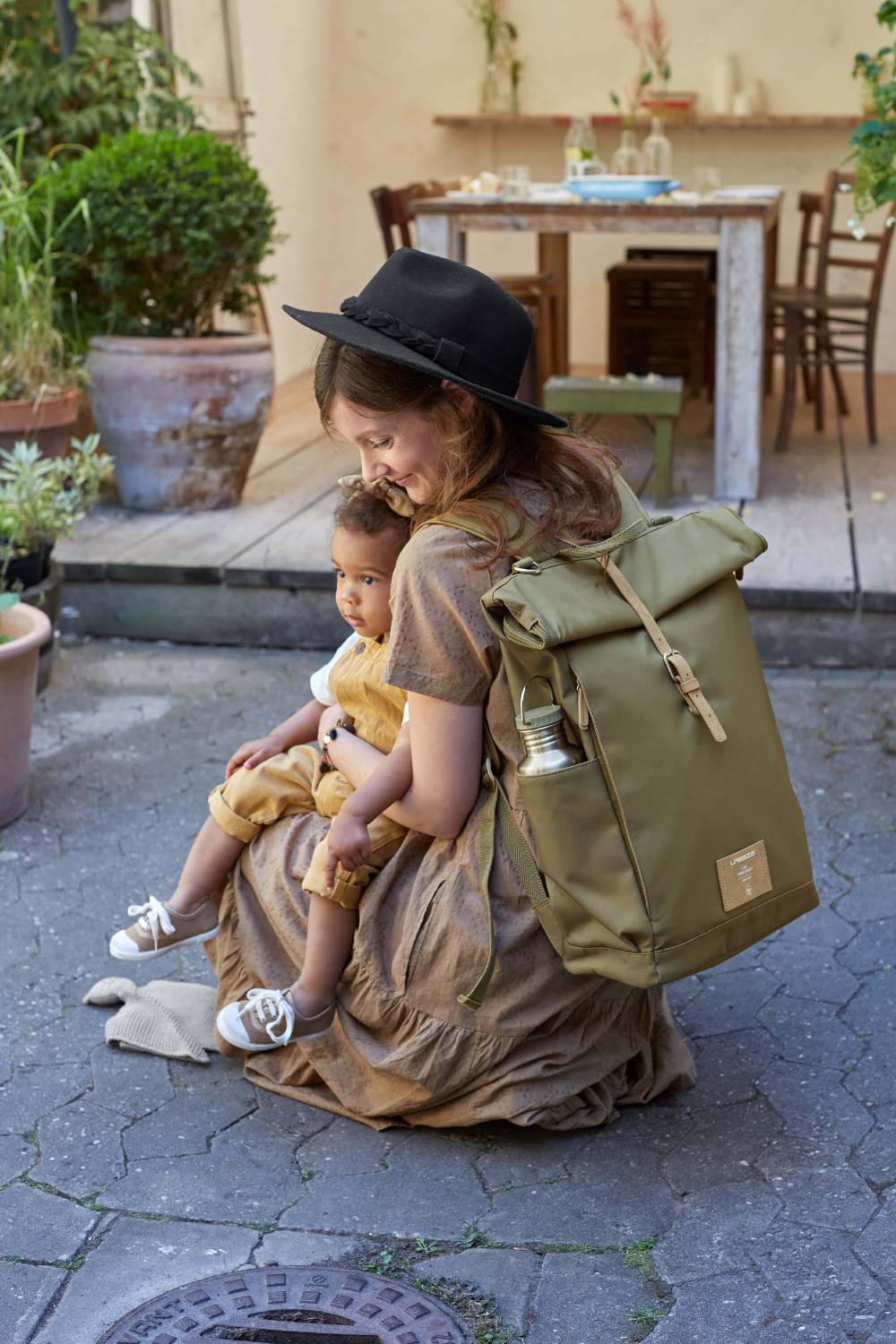 Lässig Wickelrucksack - Rolltop Backpack, Olive Hotsell