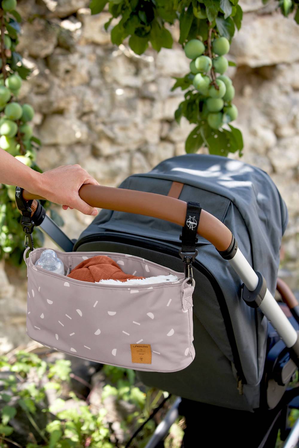 Lässig Kinderwagen Organizer - Blocks Taupe, Grau Sonderangebot