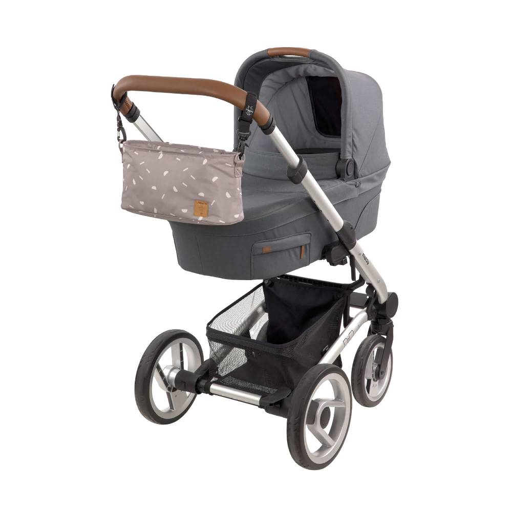 Lässig Kinderwagen Organizer - Blocks Taupe, Grau Sonderangebot