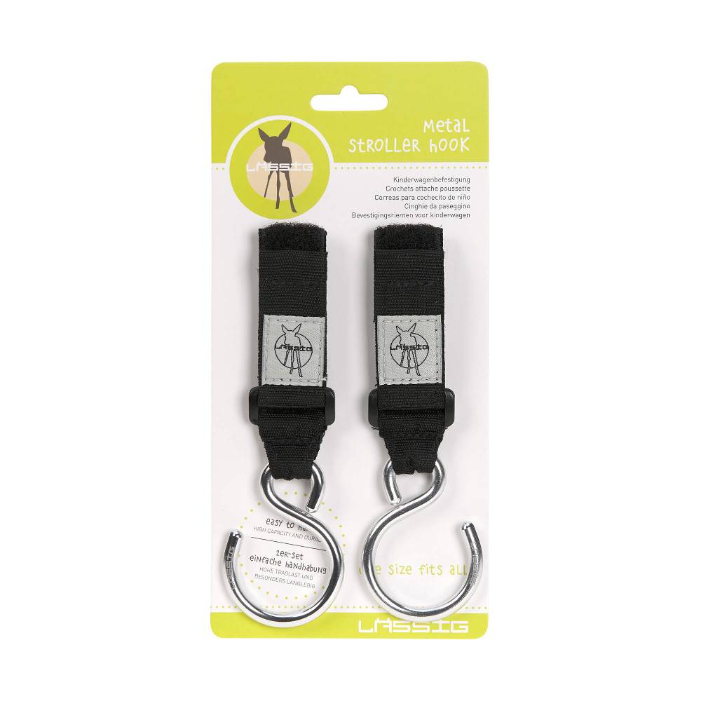 Lässig Kinderwagenhaken (2 Stk) - Stroller Hooks, metal Flash Sale