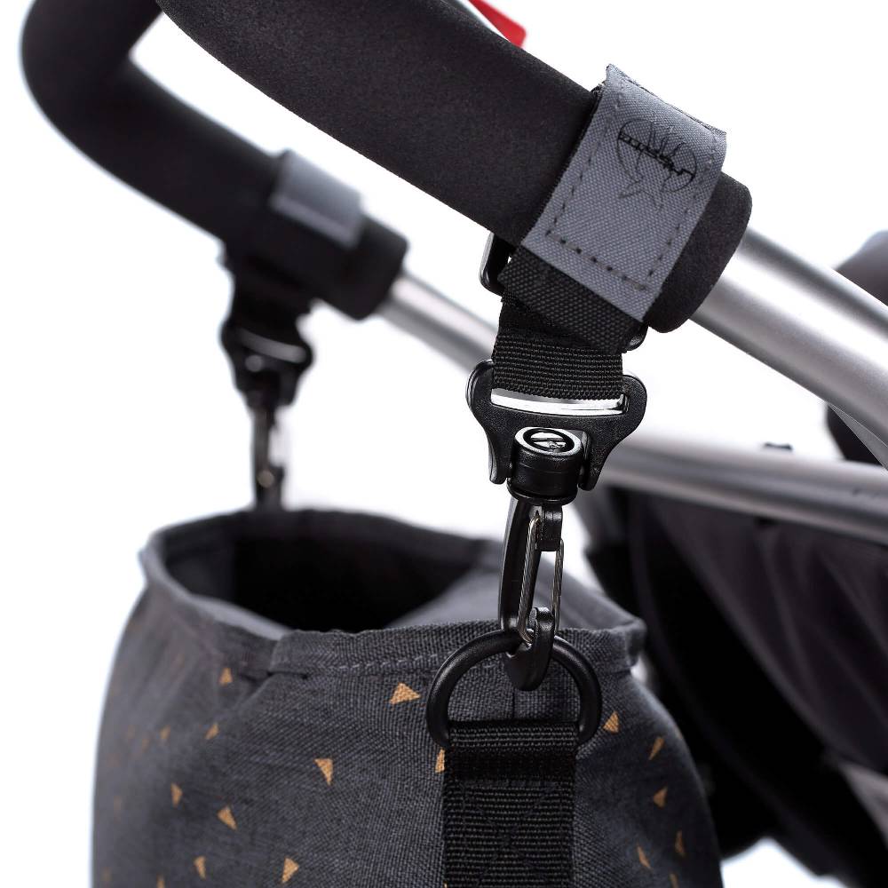 Lässig Kinderwagentasche - Buggy Organizer, Triangle Dark Grey Exklusivangebot