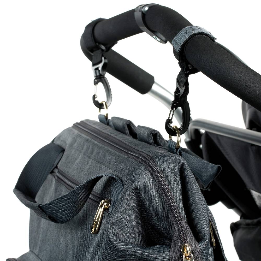 Lässig Wickelrucksack - Glam Goldie Backpack, Anthracite Black Friday
