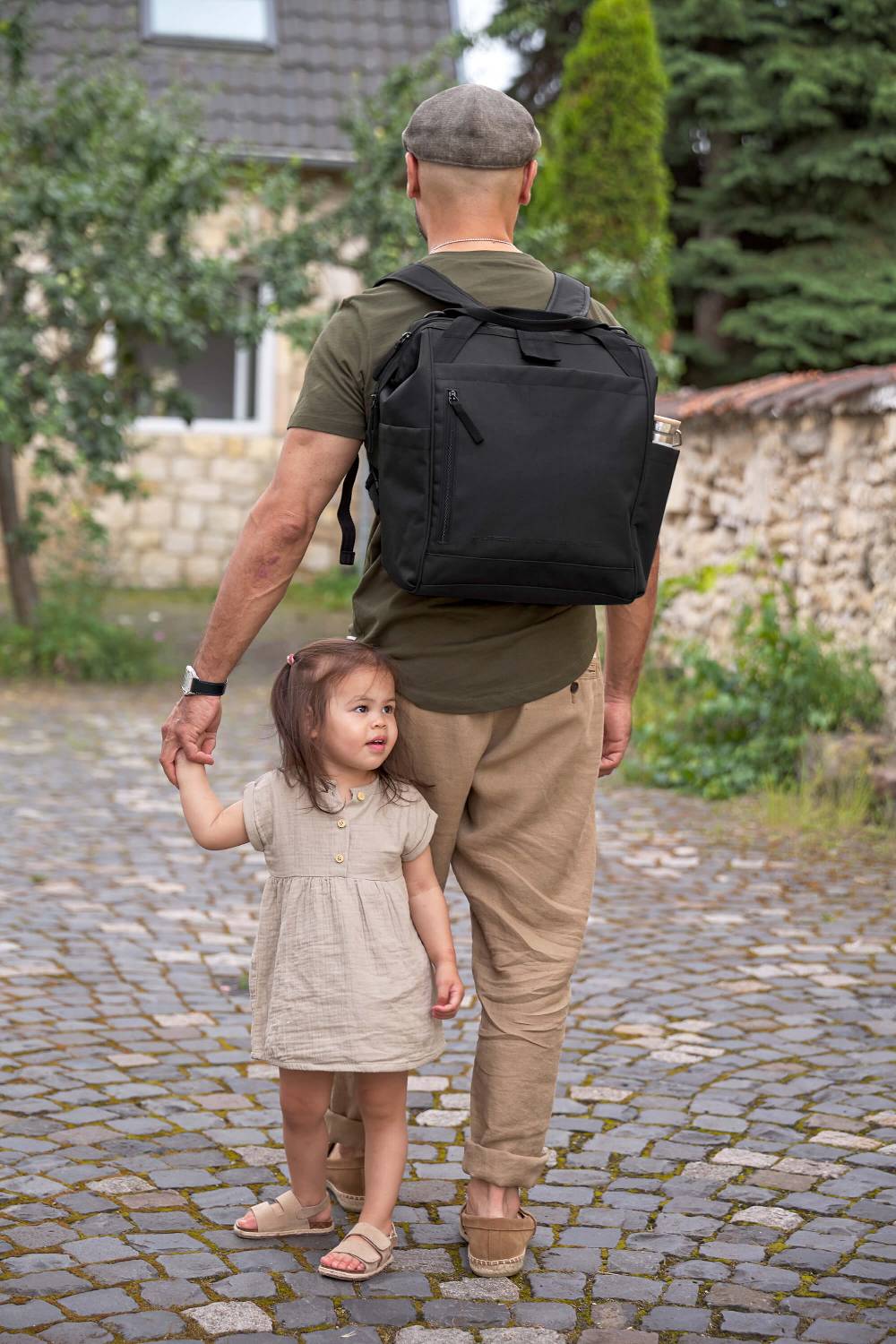 Lässig Wickelrucksack Goldie Up Green Label - Schwarz Cyber Monday