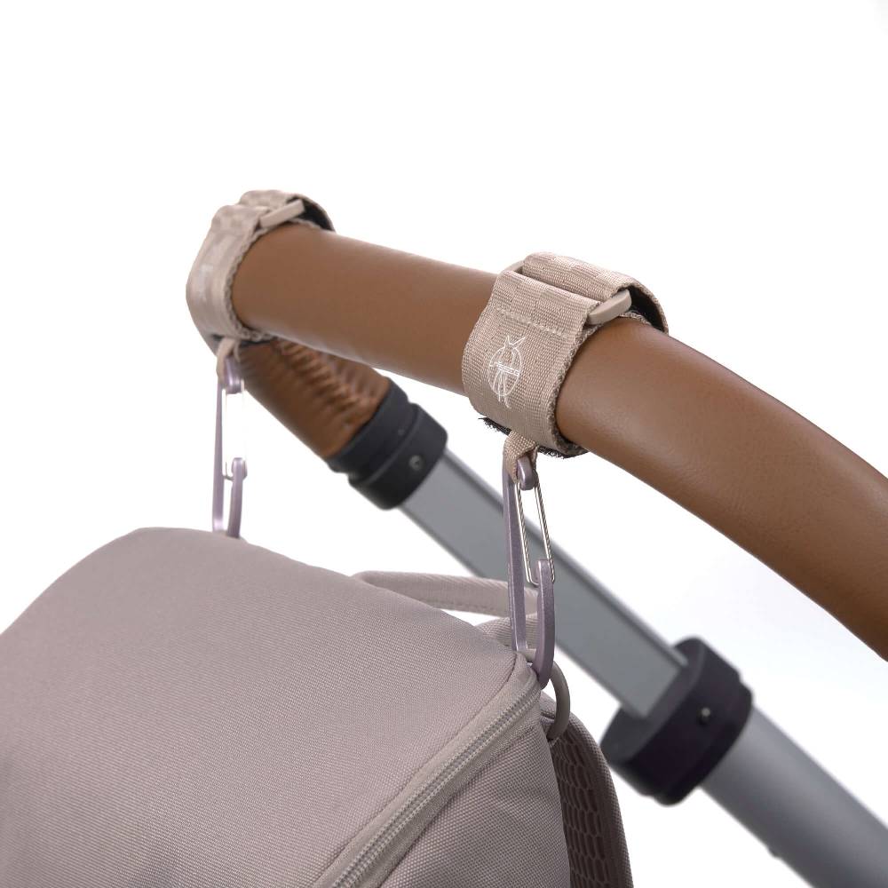 Lässig Kinderwagenhaken 2er Set - Karabiner, Beige Osterangebot