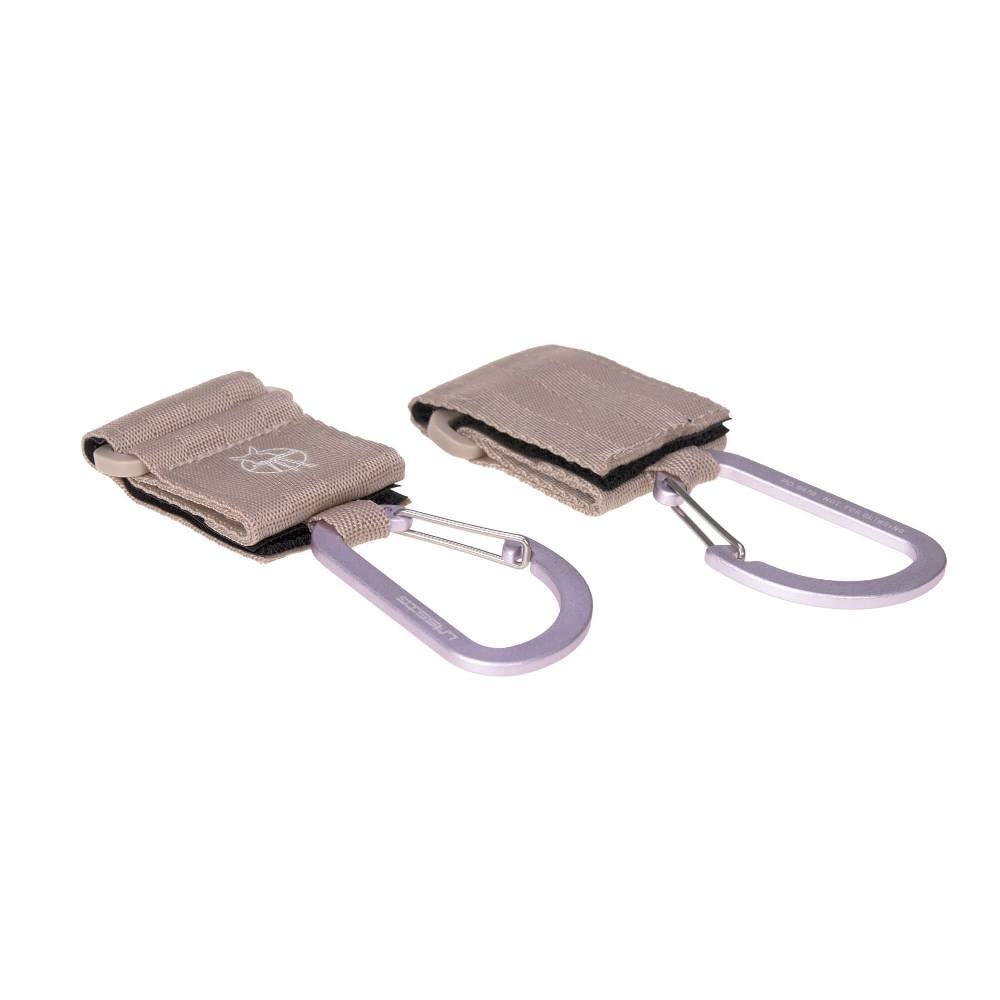 Lässig Kinderwagenhaken 2er Set - Karabiner, Beige Osterangebot