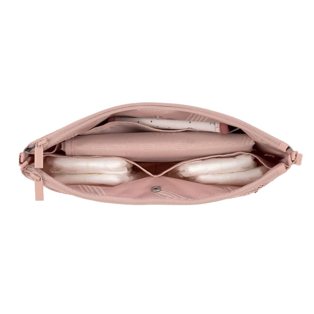 Lässig Windeltasche - Changing Organizer Soft Stripes Rose, Rosa Muttertagsangebot