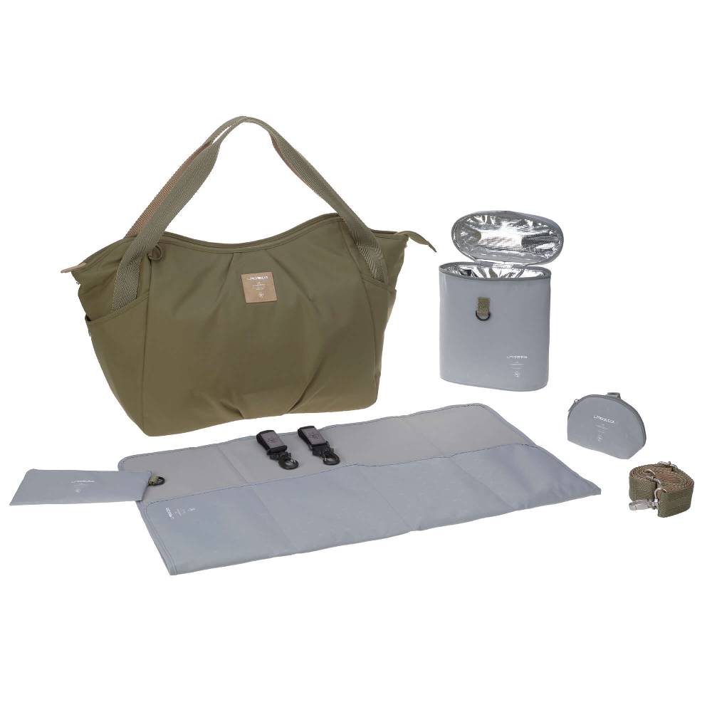 Lässig Zwillingswickeltasche - Green Label Twin, Olive Zeitlich begrenztes Angebot