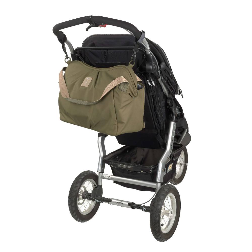 Lässig Zwillingswickeltasche - Green Label Twin, Olive Zeitlich begrenztes Angebot