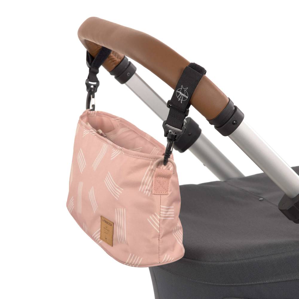 Lässig Kinderwagen Organizer - Soft Stripes Rose, Rosa Große Rabatte