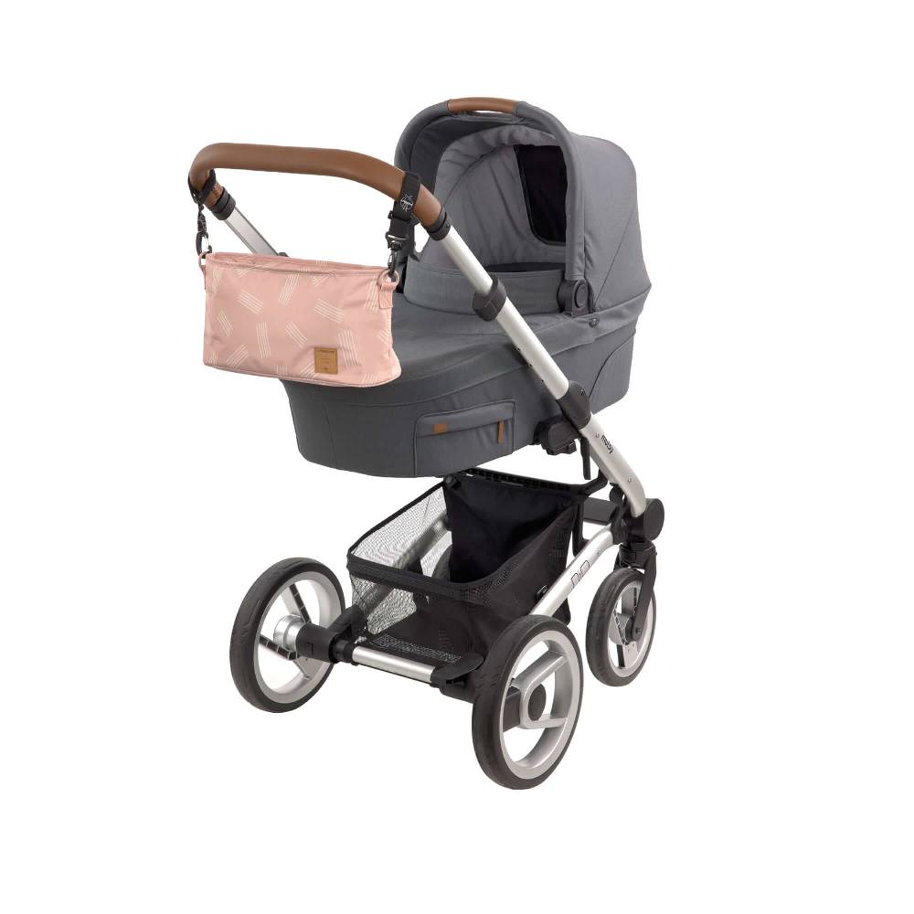 Lässig Kinderwagen Organizer - Soft Stripes Rose, Rosa Große Rabatte