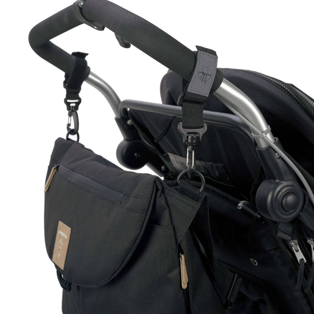 Lässig Wickeltasche - Green Label Manu Messenger Bag, Black Kostenlose Rückgabe