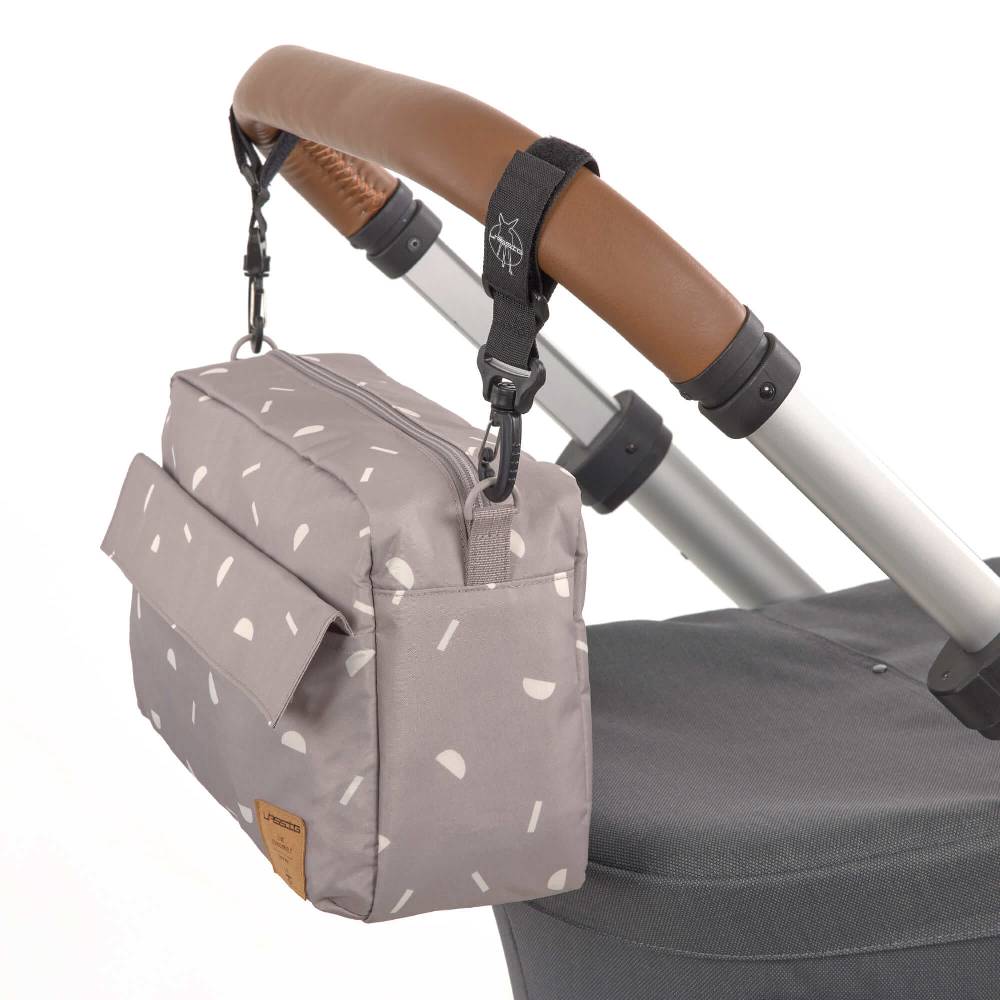 Lässig Kinderwagentasche - Blocks Taupe, Grau JETZT KAUFEN