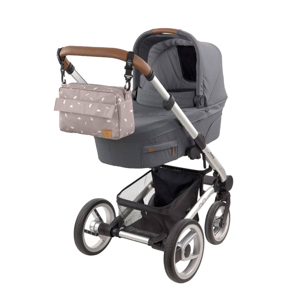 Lässig Kinderwagentasche - Blocks Taupe, Grau JETZT KAUFEN
