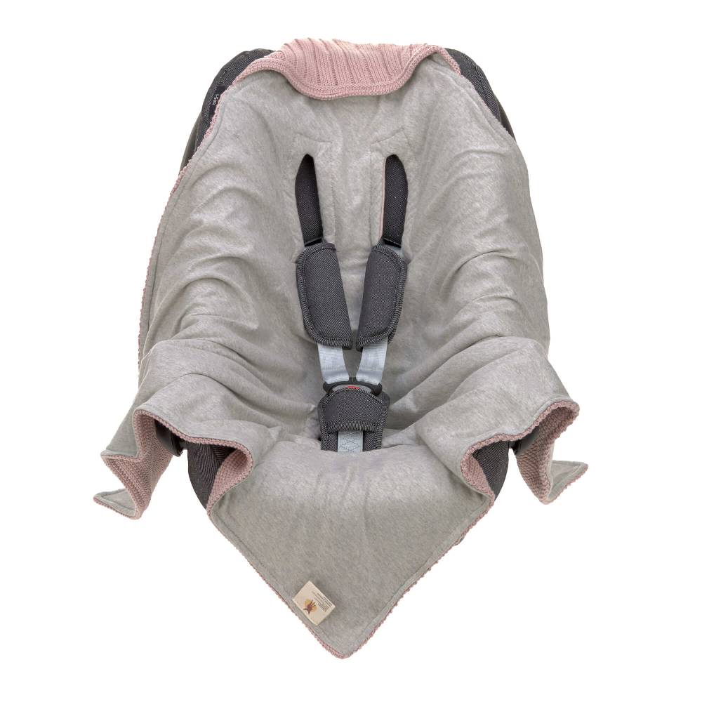 Lässig Einschlagdecke Baby - Bio Baumwolle, Dusky Pink Clearance-Verkauf