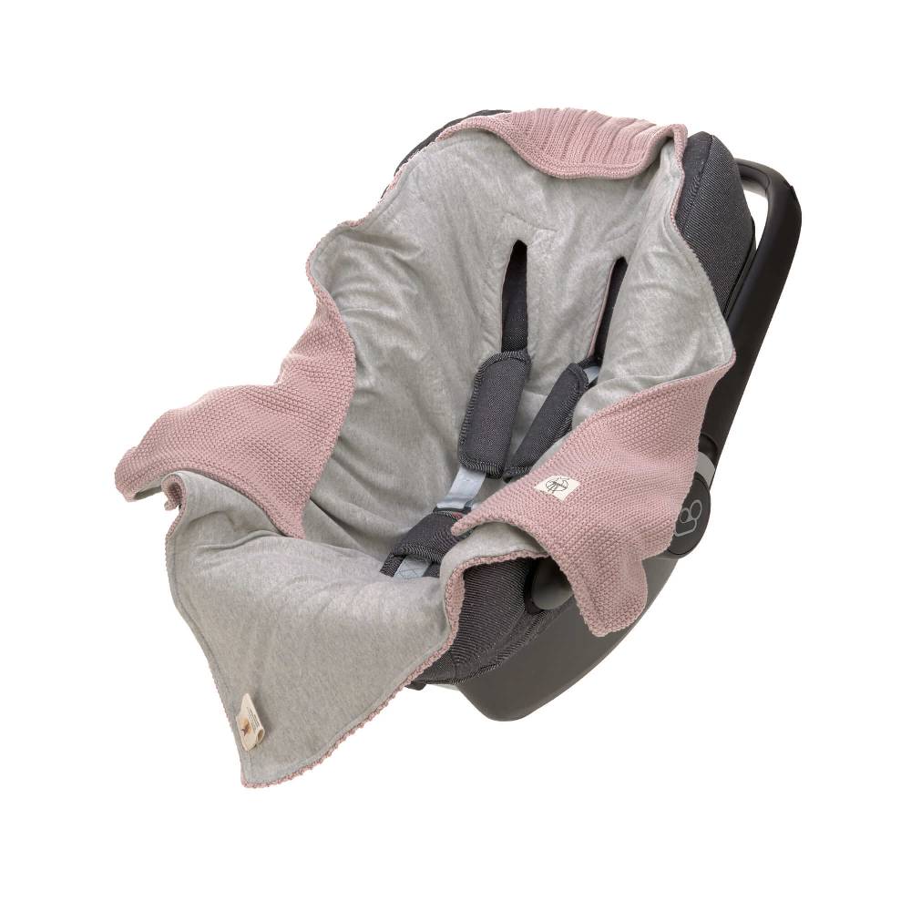 Lässig Einschlagdecke Baby - Bio Baumwolle, Dusky Pink Clearance-Verkauf