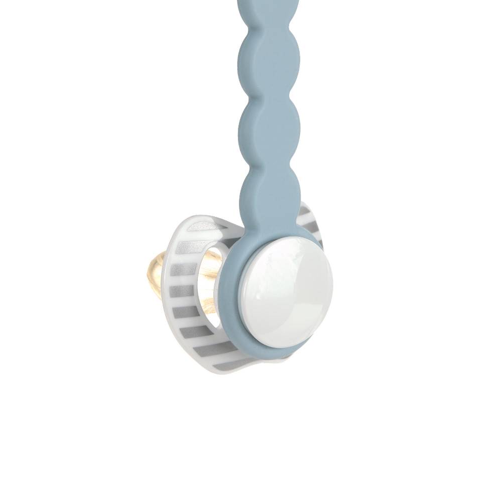 Lässig Schnullerkette - Tiny Smile, Hellblau Begrenzt auf 3 Tage