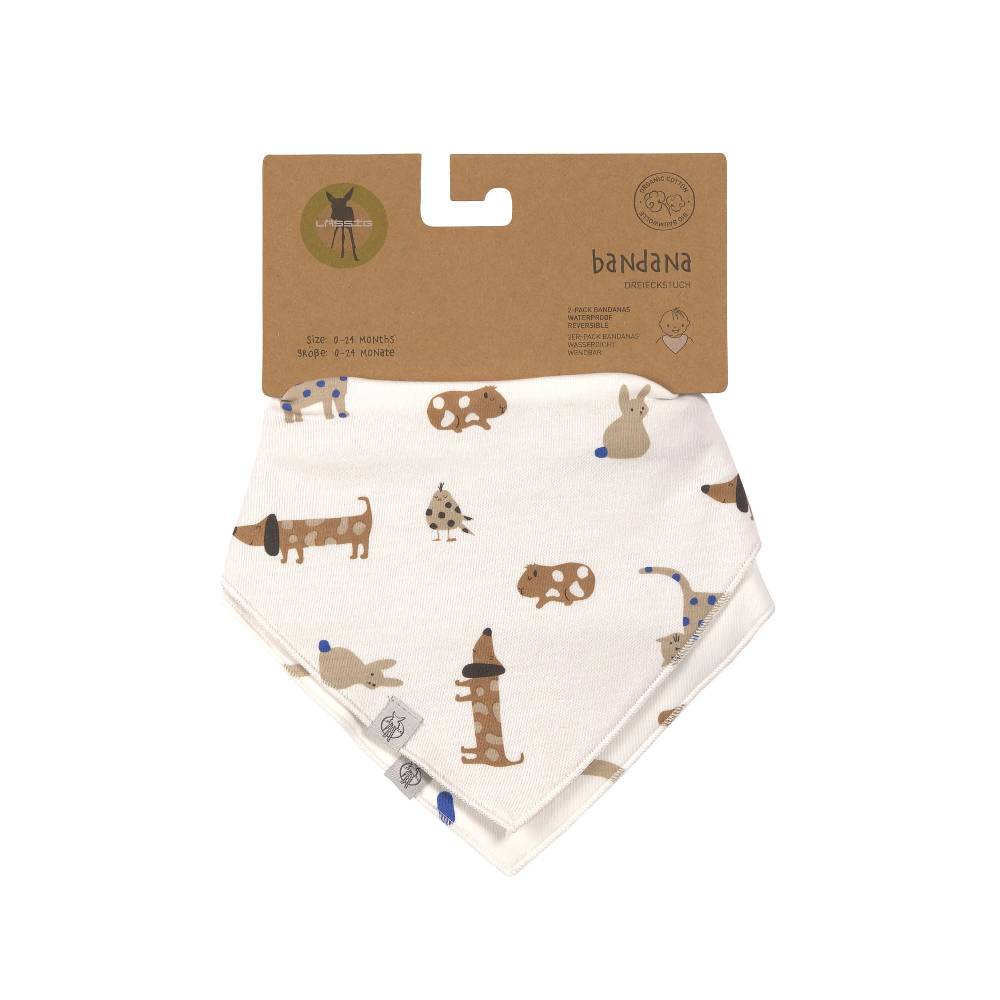 Lässig Dreieckstuch Baby (2 Stk) - Bandana, Little Mateys Royal Blau Black Friday Preise