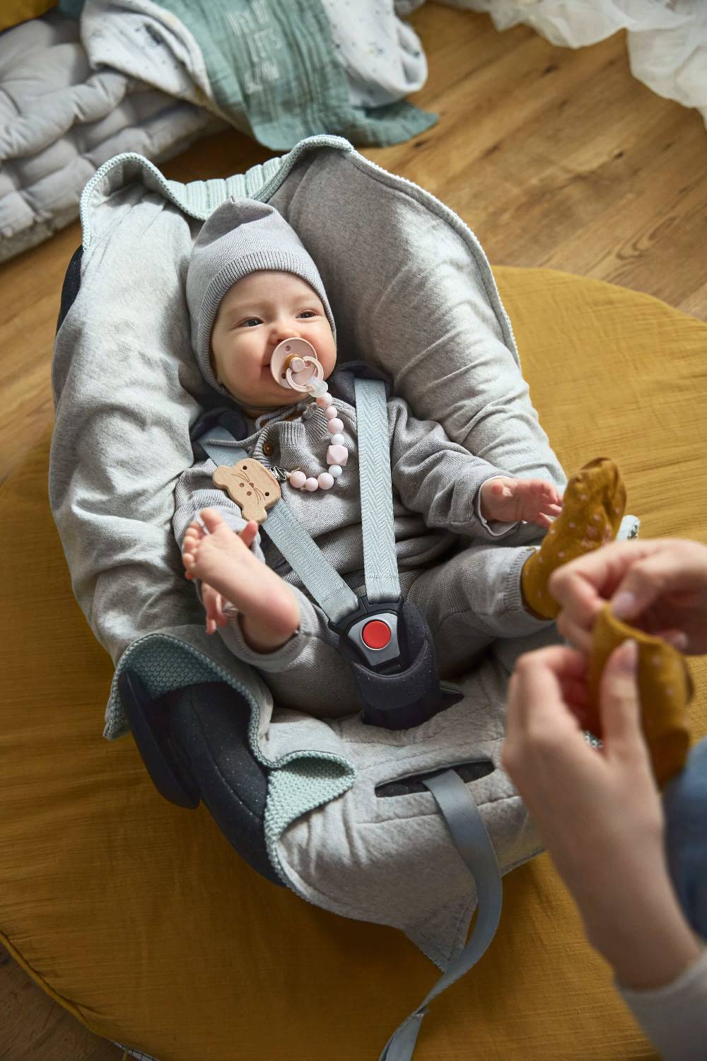 Lässig Einschlagdecke Baby - Bio Baumwolle, Light Mint 2025